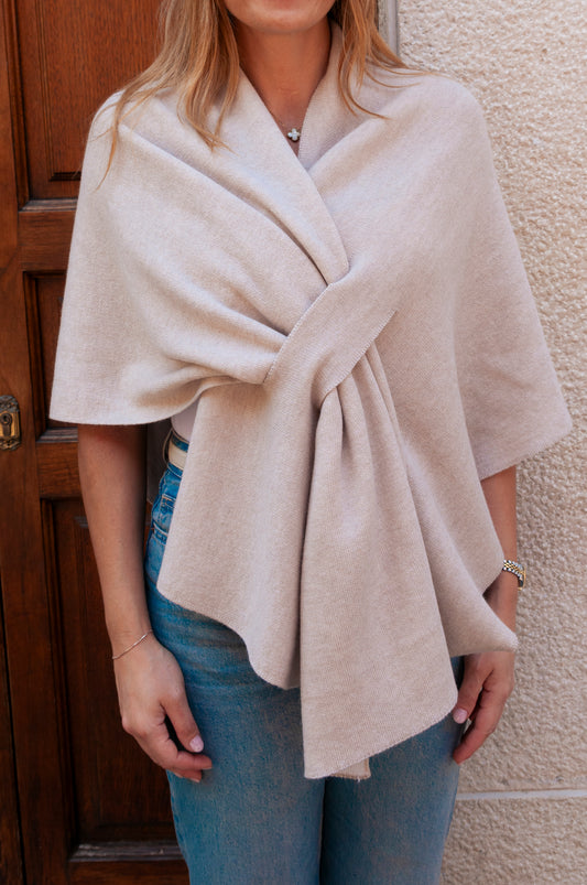 Poncho beige