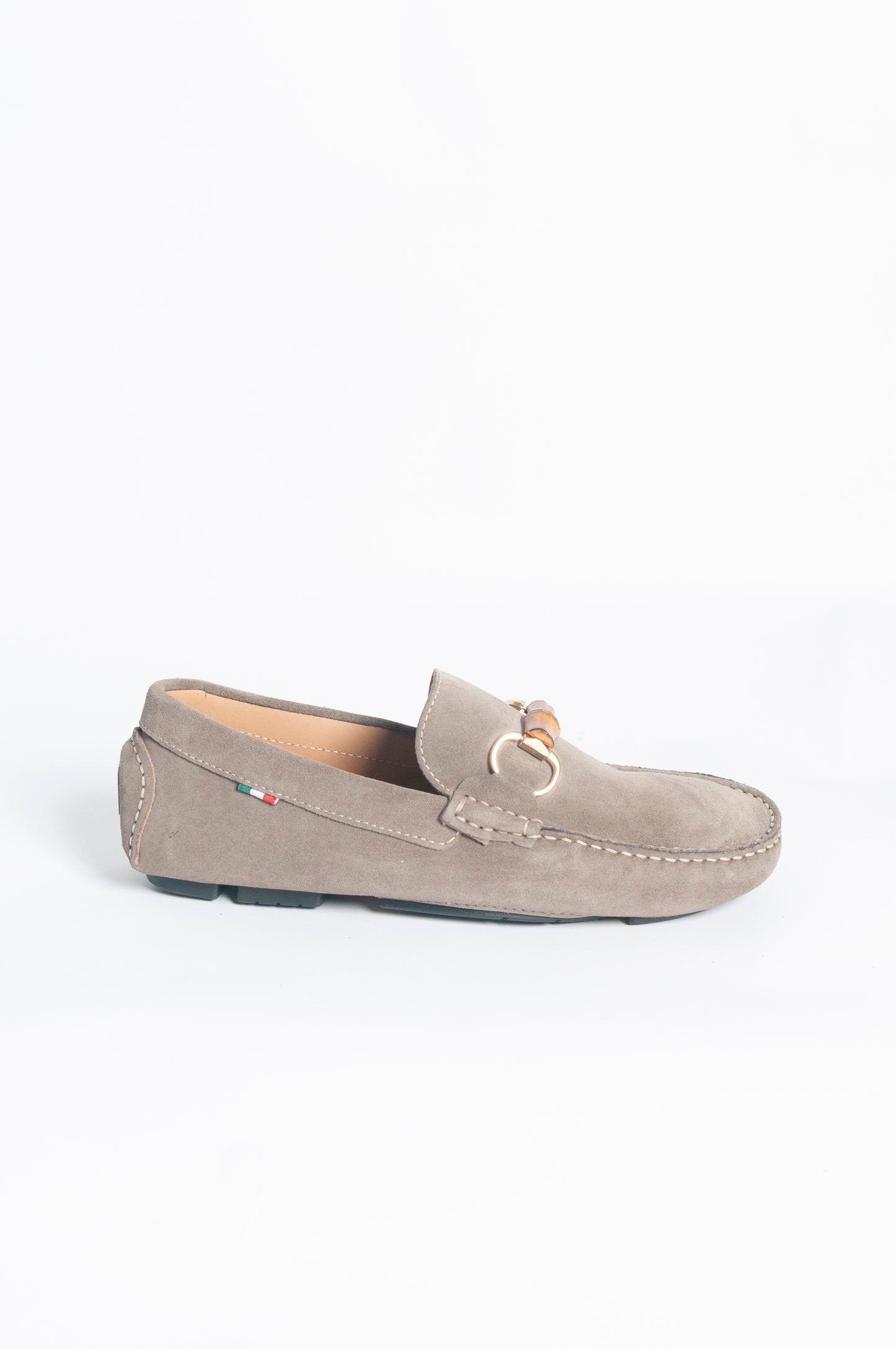 Mocassino basic fibbia bamboo - Tortora