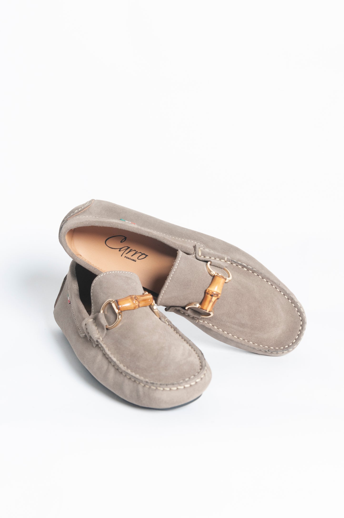 Mocassino basic fibbia bamboo - Tortora