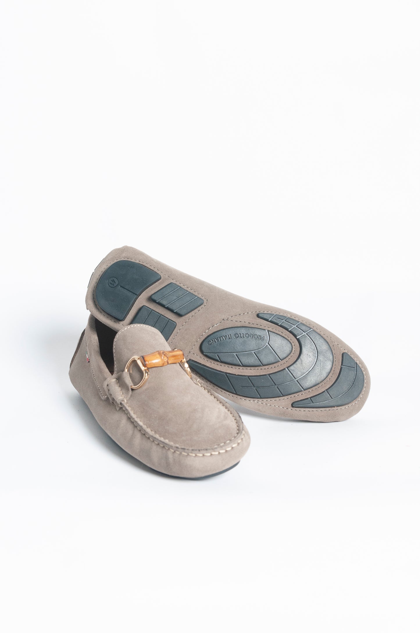 Mocassino basic fibbia bamboo - Tortora